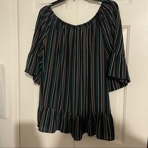 LOFT Colorful Off the Shoulder Top